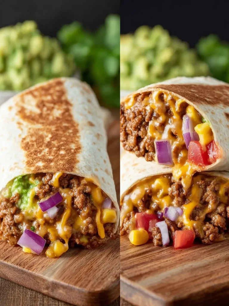 Easy Ground Beef Burrito Recipe First Image