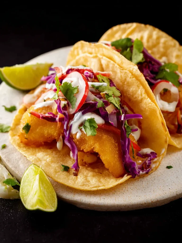 Beer Battered Fish Tacos First Image