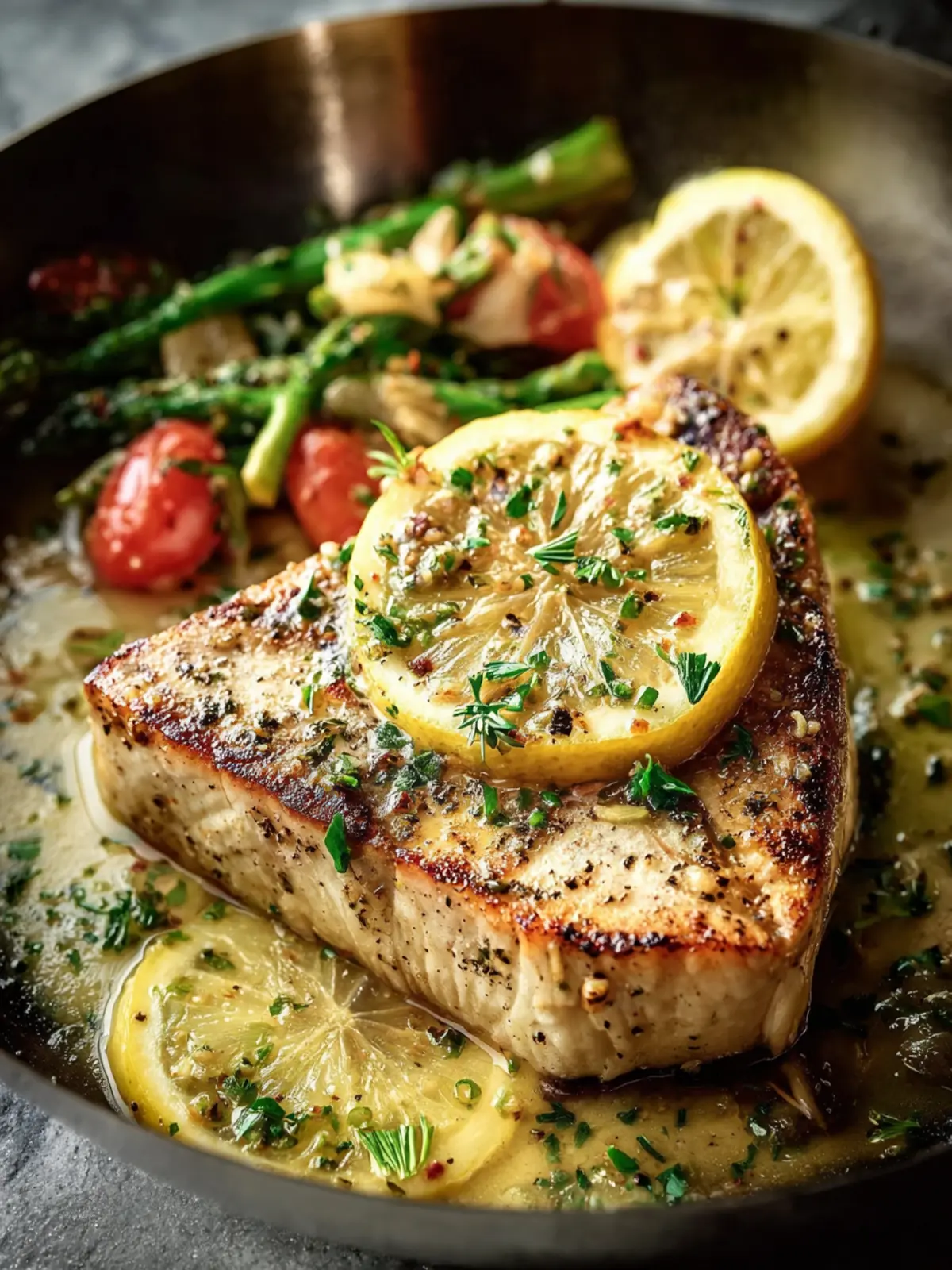Lemon Garlic Swordfish Recipe First Image