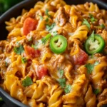 One Pot Cheesy Enchilada Pasta First Image