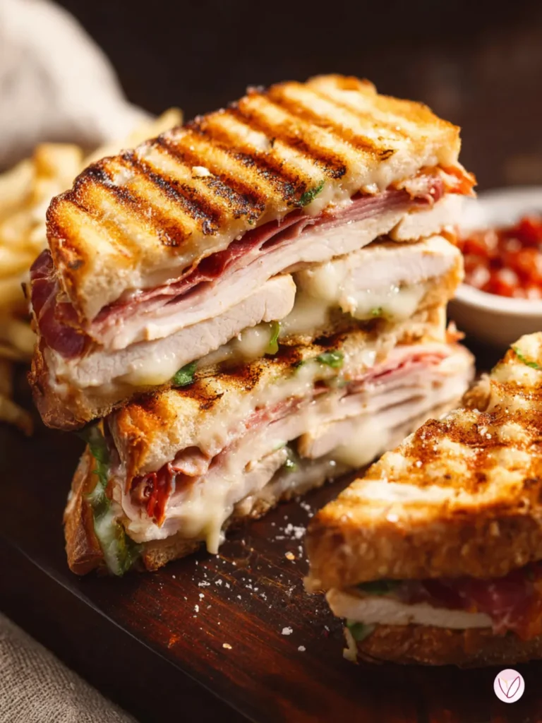 Prosciutto-Wrapped Turkey Swiss Panini First Image