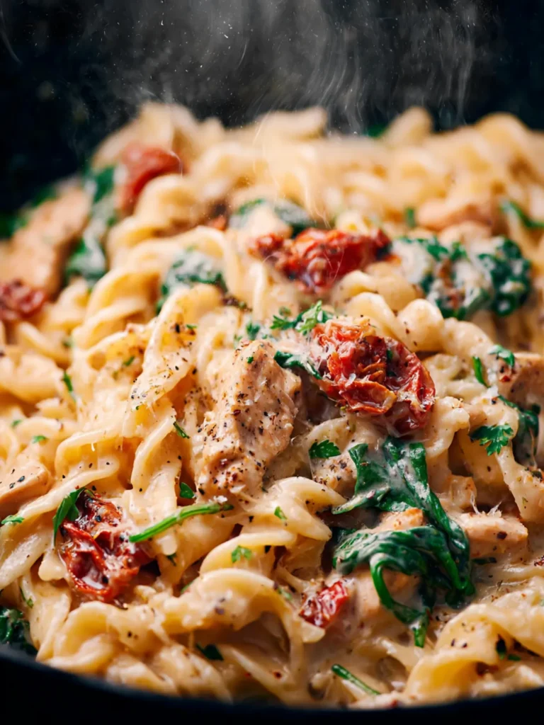 Tuscan Chicken Pasta Recipe (ONE PAN!) First Image