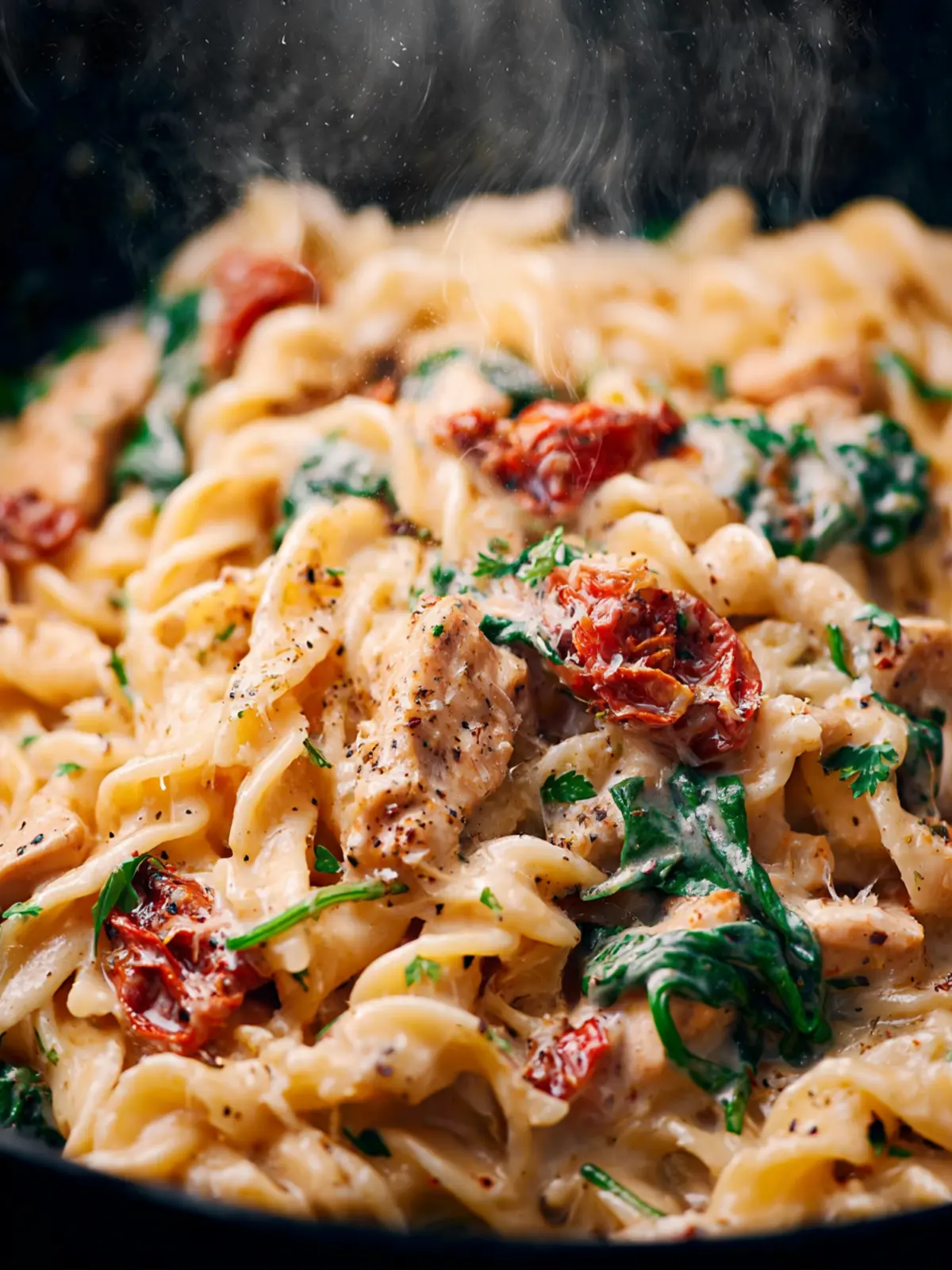 Tuscan Chicken Pasta Recipe (ONE PAN!) First Image