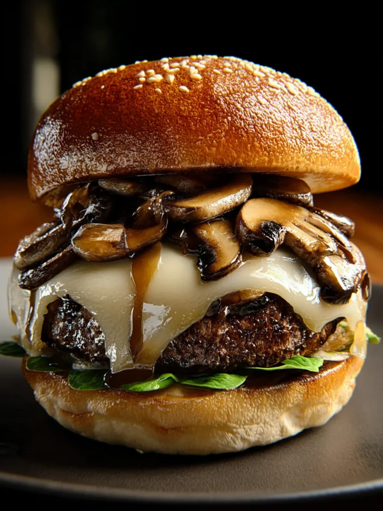 Ultimate Juicy Mushroom Swiss Burger Recipe to Savor First Image