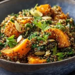 Cozy Winter Spirulina Roasted Pumpkin Quinoa Recipe First Image