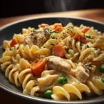 Quick Chicken Pot Pie Pasta First Image