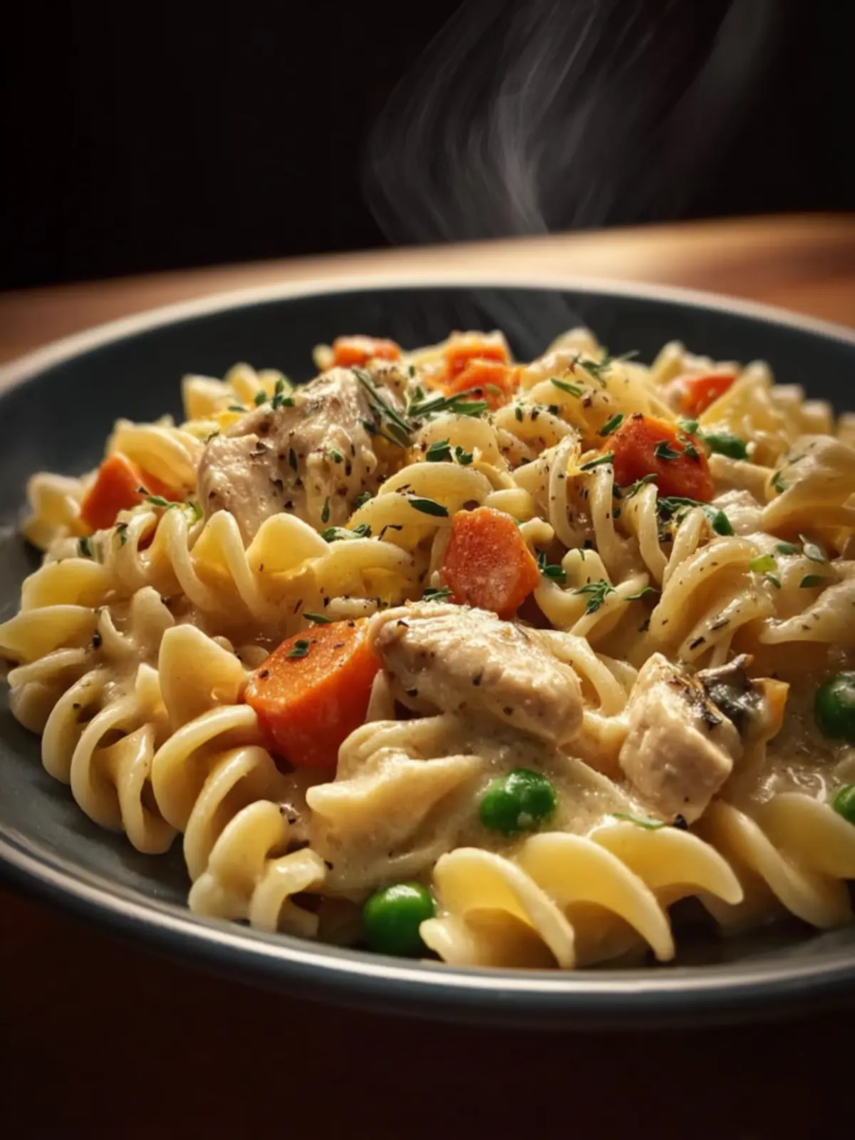 Quick Chicken Pot Pie Pasta First Image