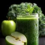Refreshing Winter Green Juice with Kale, Apple & Mint First Image