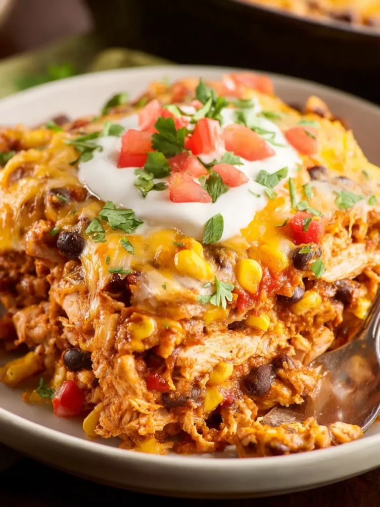 Chicken Burrito Casserole First Image