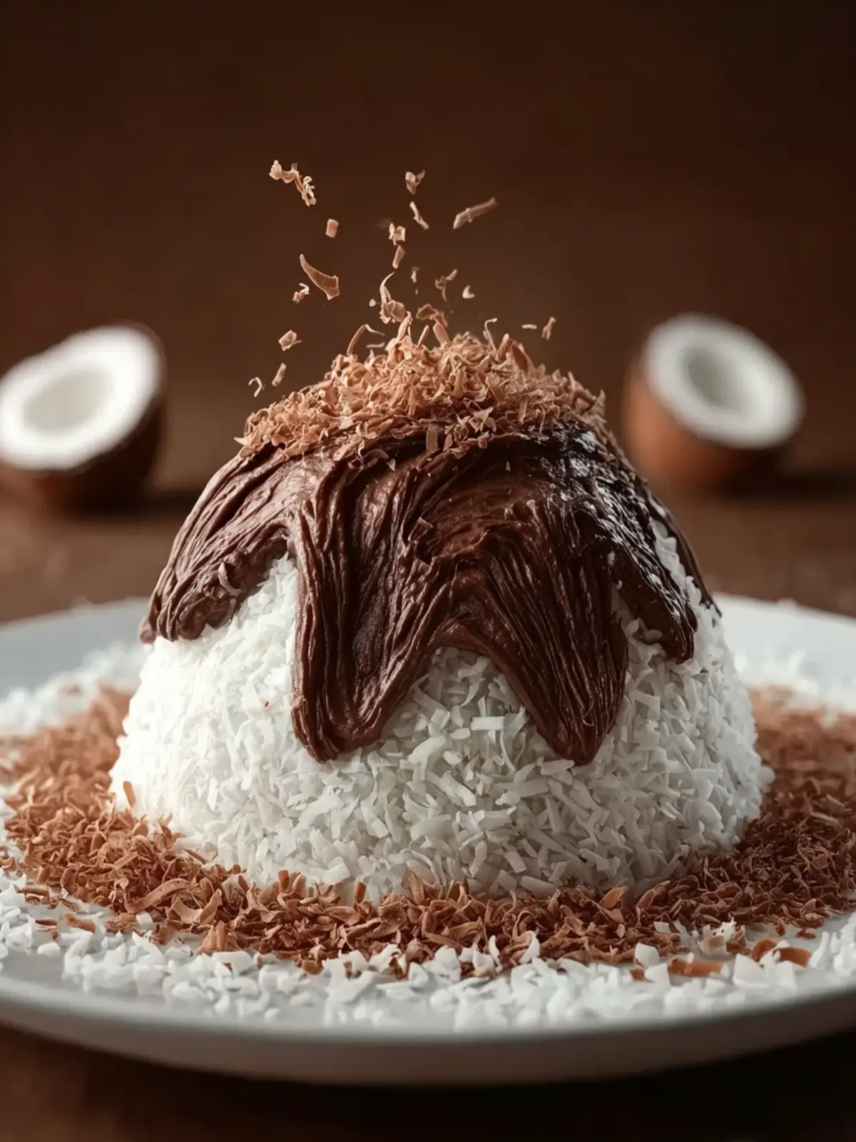 Coconut Dome with Chocolate Spread First Image