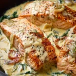 Creamy Garlic Salmon First Image