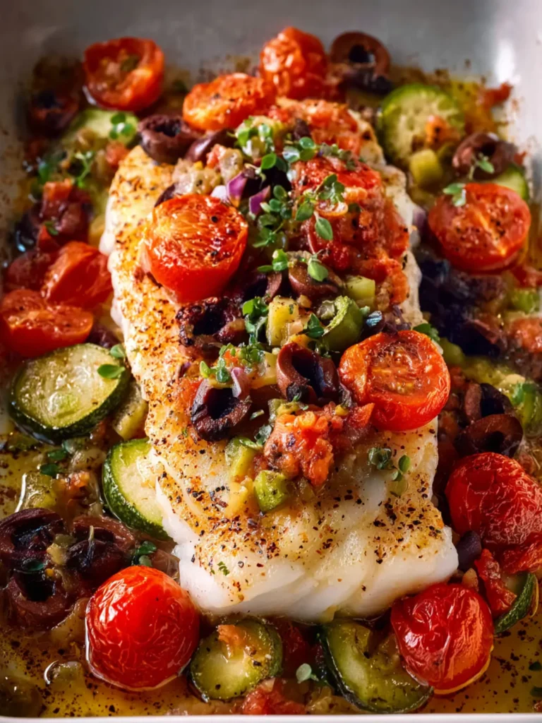 Mediterranean Baked Cod First Image