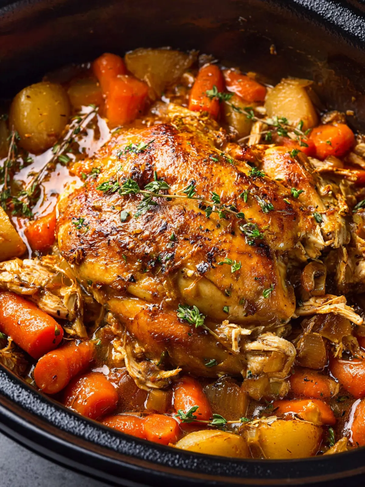 Slow Cooker Chicken Pot Roast That Tastes Like Sunday Dinner First Image