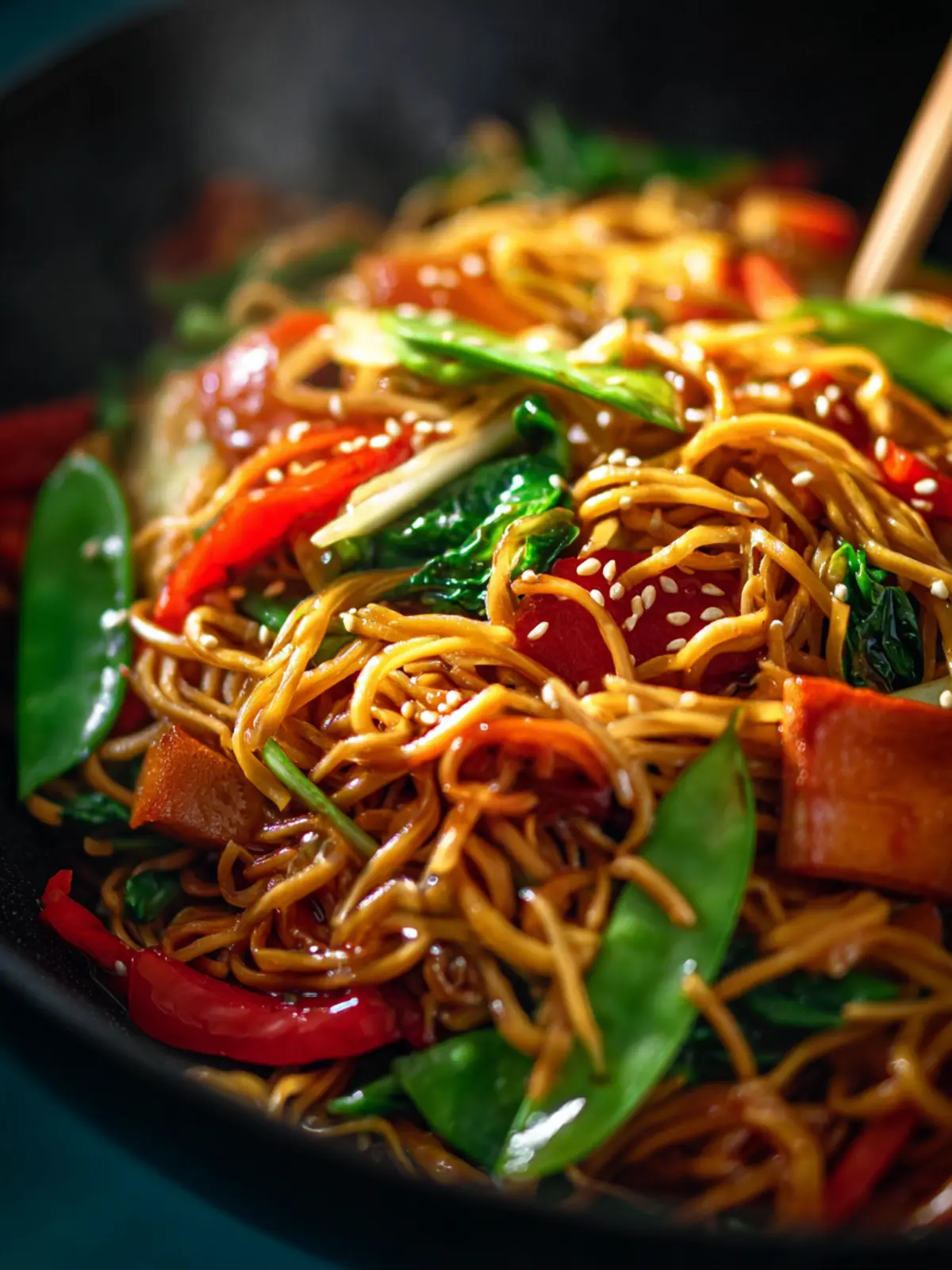 30-Minute Vegetable Lo Mein with Homemade Sauce First Image