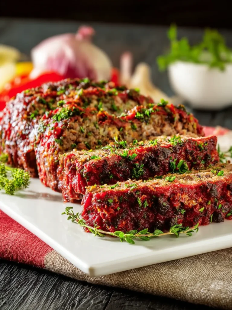 Beef and Sausage Italian Meatloaf First Image