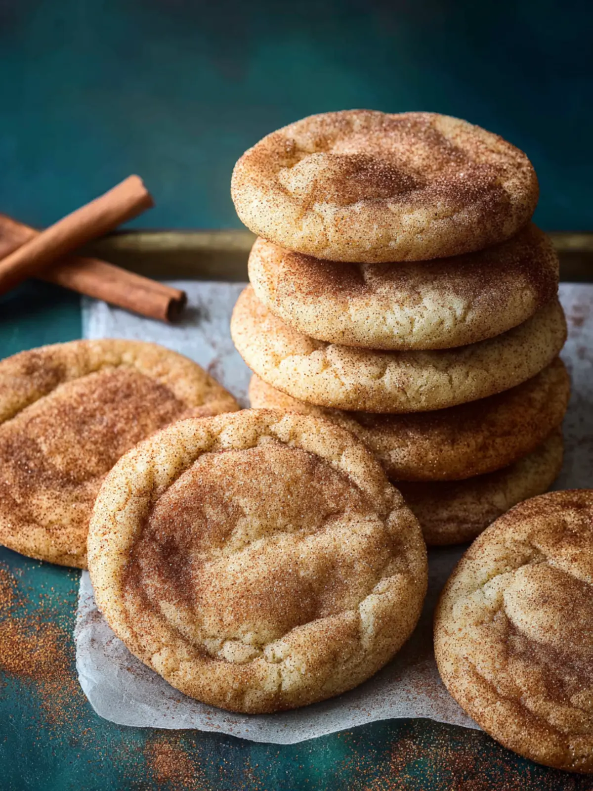 Chewy Snickerdoodle Cookies First Image