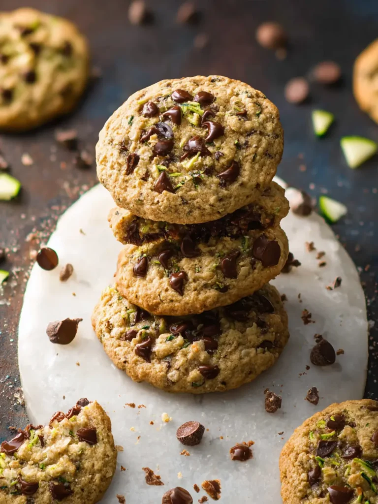 Chocolate Chip Almond Flour Zucchini Cookies First Image