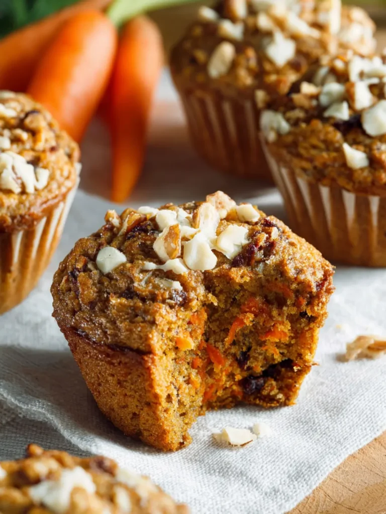 Healthy Carrot Cake Muffins First Image