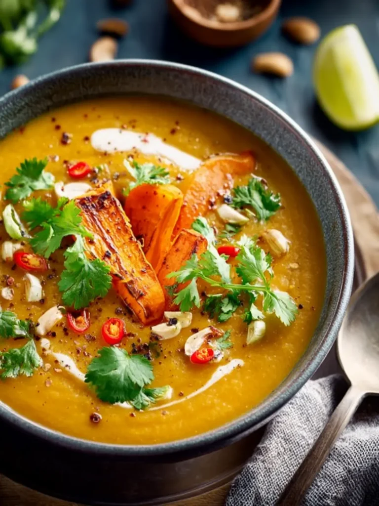 Spicy Parsnip and Sweet Potato Soup First Image