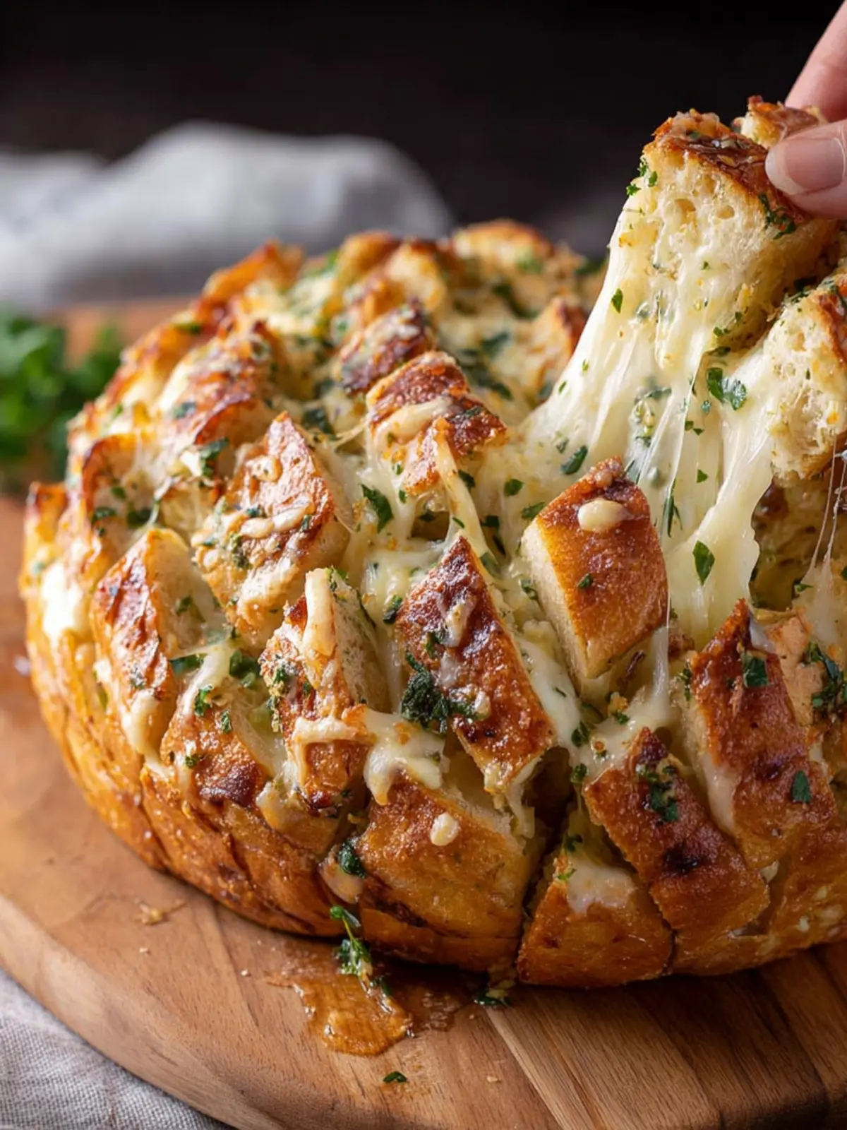 The Best Cheesy Pull-Apart Garlic Bread Recipe First Image