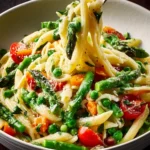 creamy pasta primavera First Image