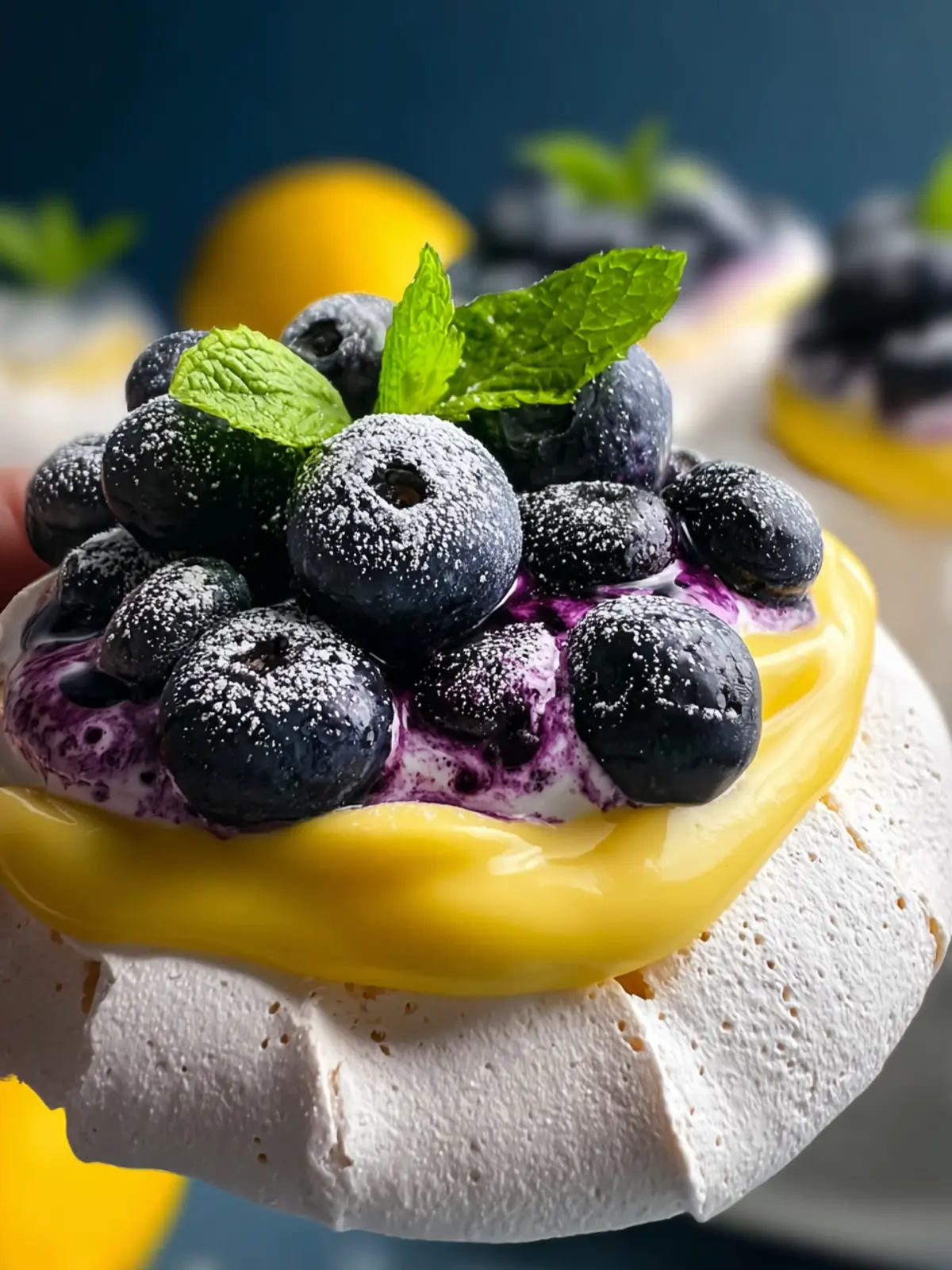 Blueberry Lemon Curd Pavlova: The Best Light Dessert Delight