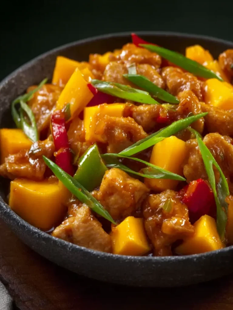 Chinese Style Mango Chicken Stir Fry Recipe First Image