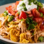 Crockpot Chicken Mexican Haystacks First Image
