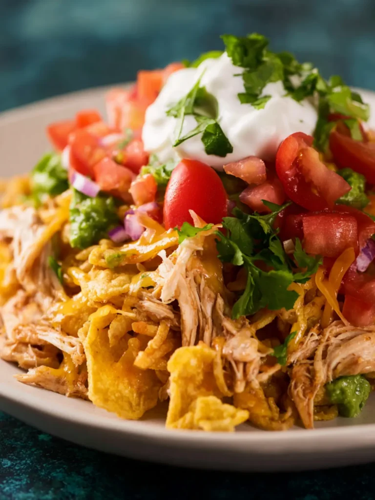 Crockpot Chicken Mexican Haystacks First Image